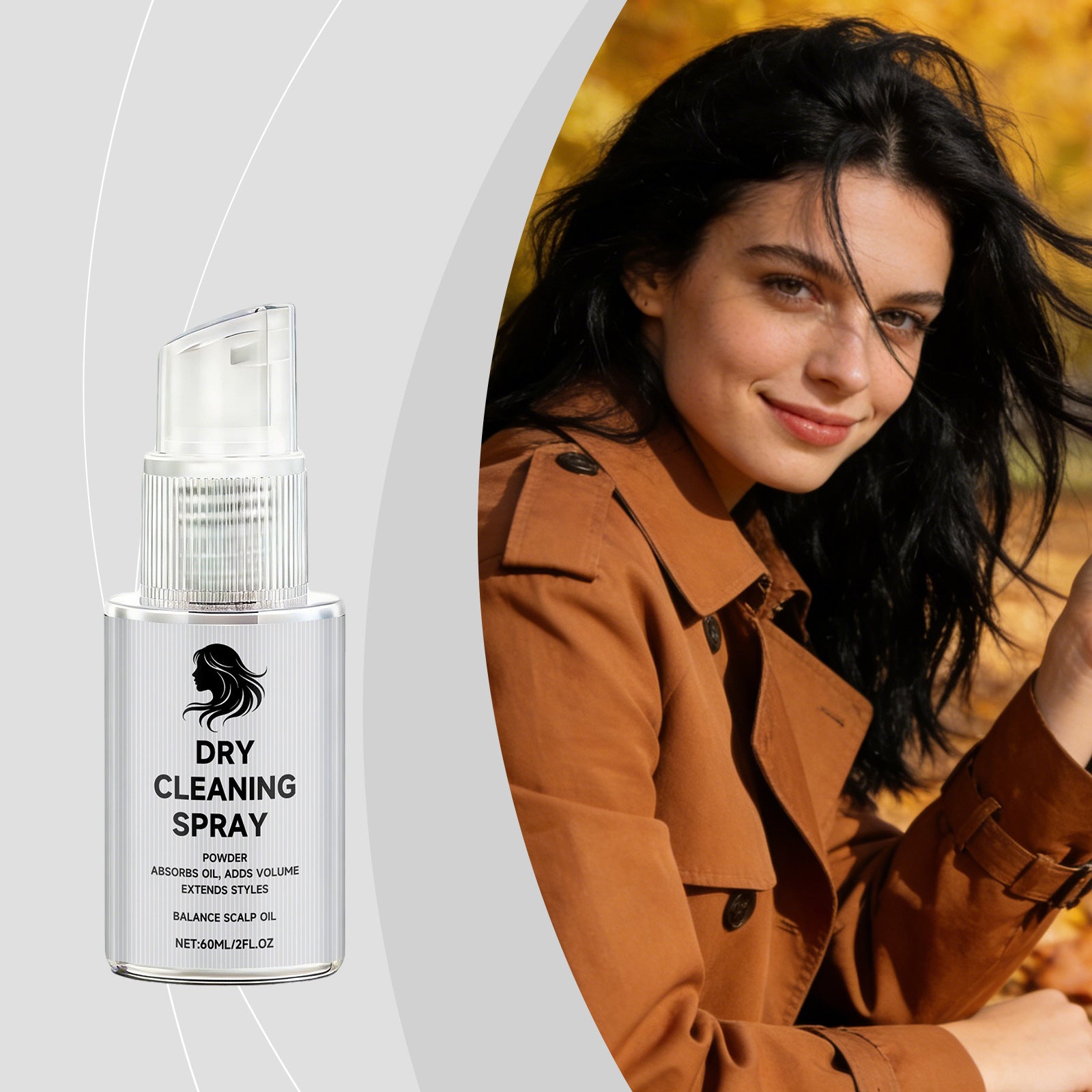 Wash-free Dry Hair Spray