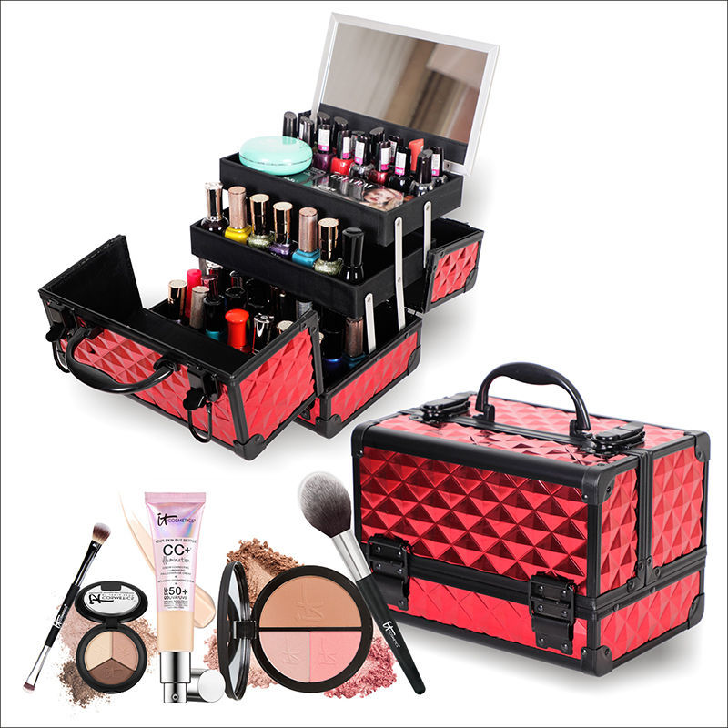 Tattoo Tool Portable Two-layer With Mirror Makeup Box Nail Art Portable Tattoo Embroidery