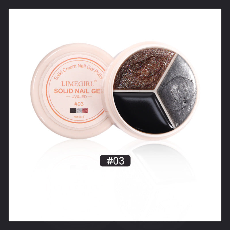 Cream Nail Polish Eye Shadow Bag