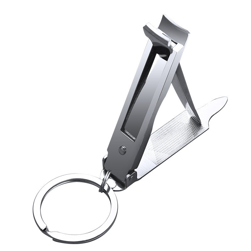 Stainless Steel Folding Nail Clippers Anti-splash With File