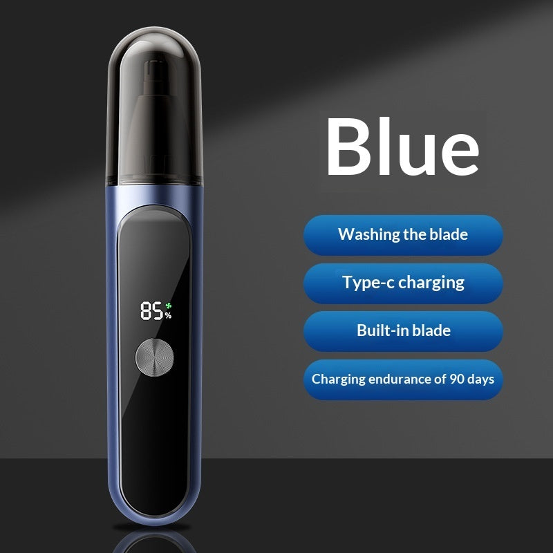 Rechargeable Electric Nose Hair Trimmer And Cleaner Mens Shaver