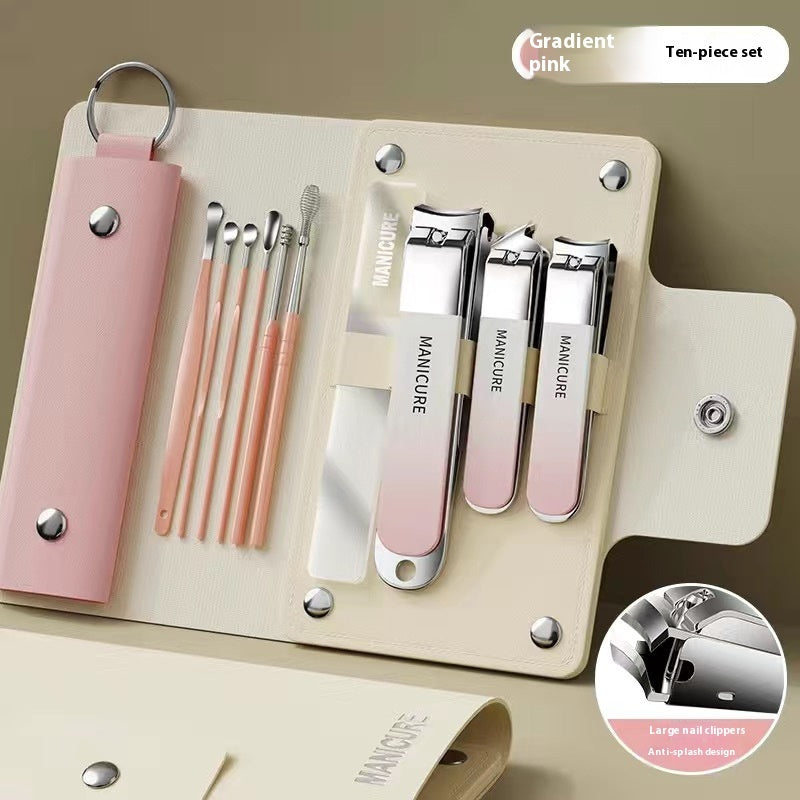 Nail Scissor Set Full Set Of Household Anti-splash Nail Clippers