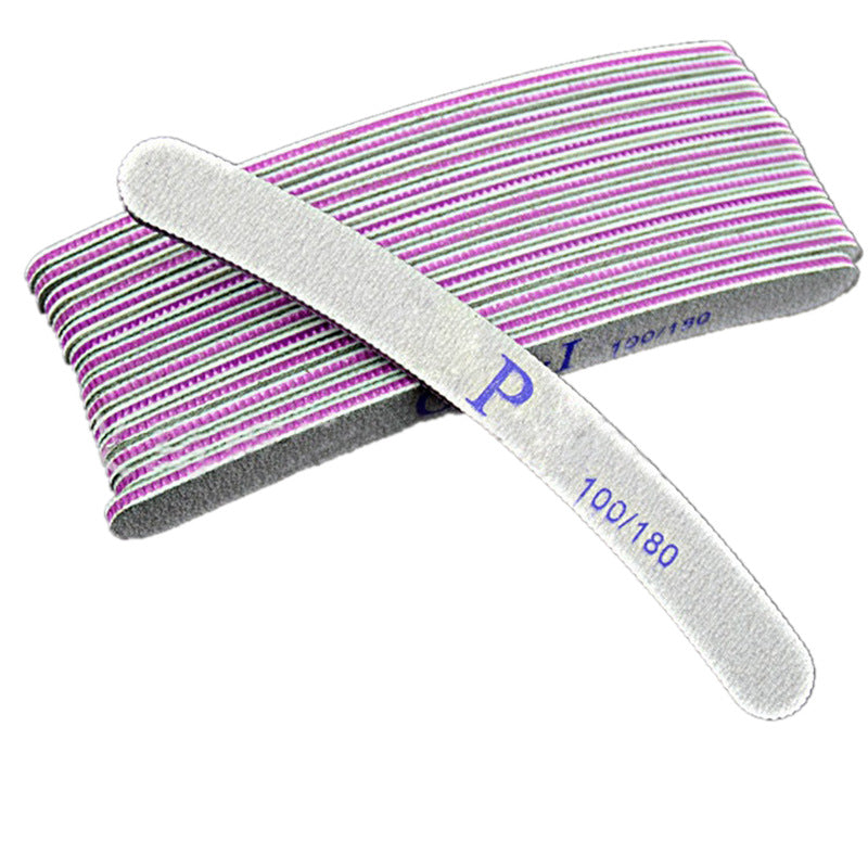 Multi Shape Nail File Black Sand Strip Printing Rub