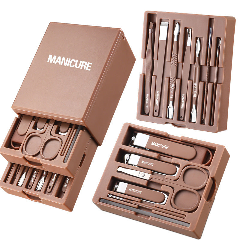 Carbon Steel Manicure Tool Multi-Function Nail Clipper Set