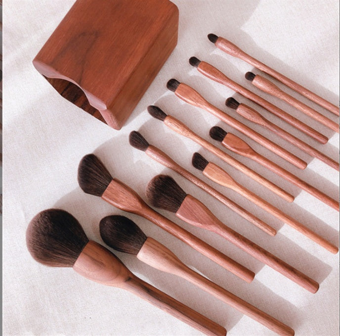 Black Walnut Makeup Brush Set Eye Shadow