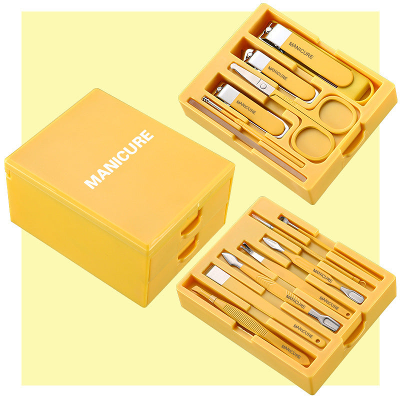 Carbon Steel Manicure Tool Multi-Function Nail Clipper Set