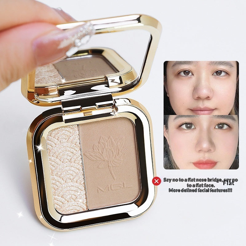Contouring Palette 3-in-1 Face Makeup For Shading And Highlighting The Nose