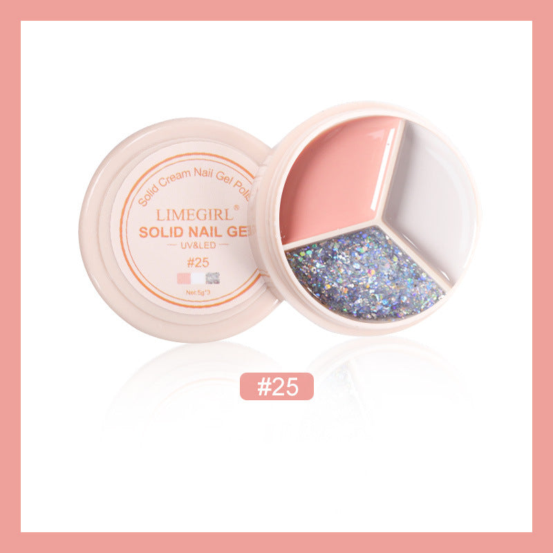 Cream Nail Polish Eye Shadow Bag