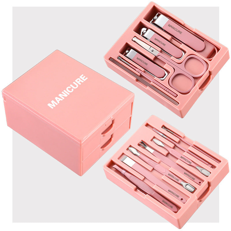 Carbon Steel Manicure Tool Multi-Function Nail Clipper Set