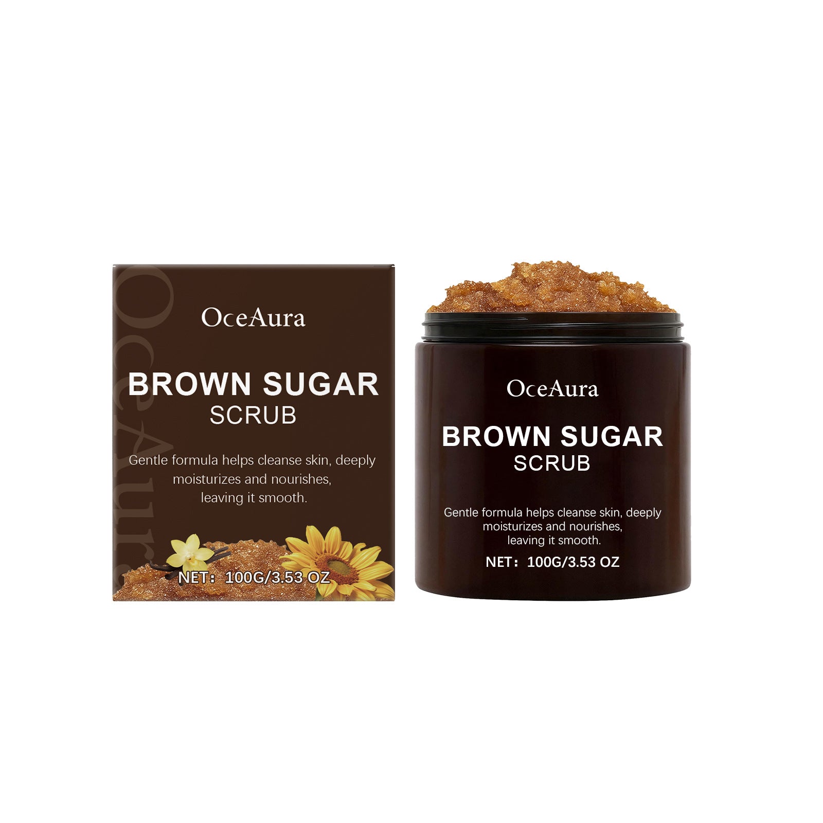 Brown Sugar Body Scrub Cream Smooth, Tender And Gentle