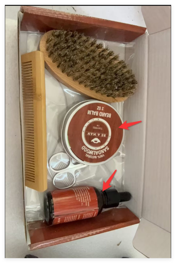 Beard care set Beard oil and beard cream