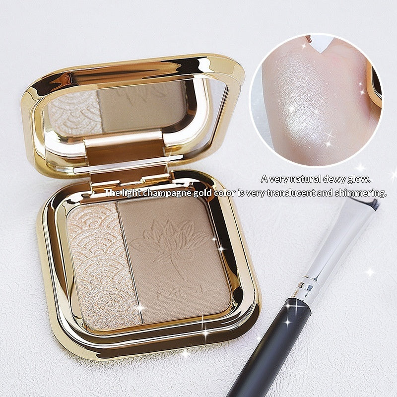 Contouring Palette 3-in-1 Face Makeup For Shading And Highlighting The Nose