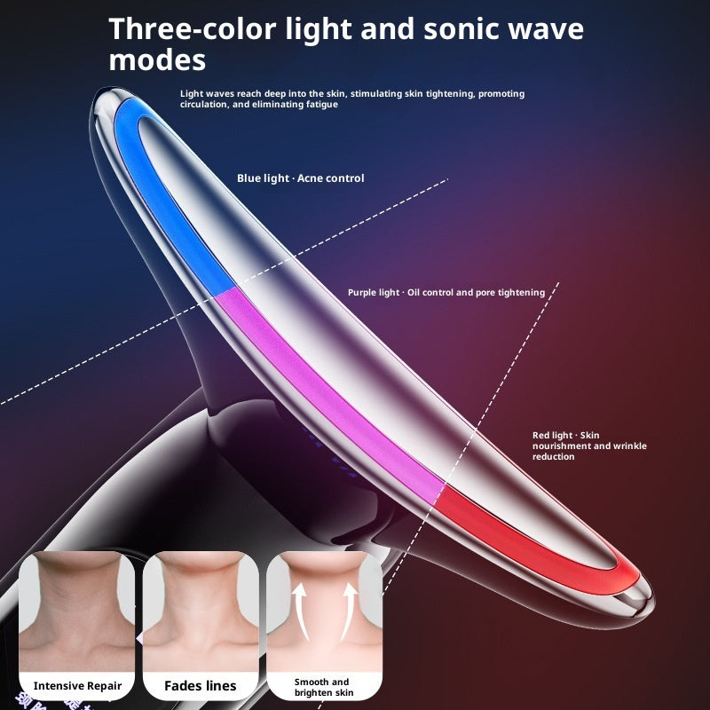 Multifunctional Hot Compress Vibration Massager For Removing Neck Wrinkles