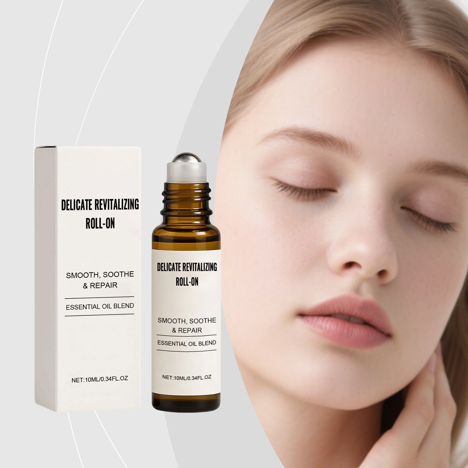 Skin Revitalizing Roll On Serum Eye And Face Oil For Elastic Radiant Skin Around The Eyes