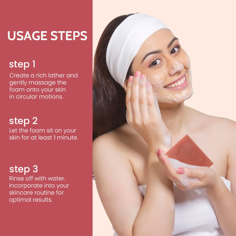 Frosted Particle Soap Lavender Rose Wash Face