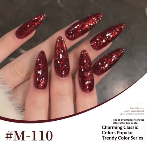 Complete Set Of Japanese-style Trendy Color Gel Nail Polish For UVLED Curing Specially Designed For Nail Salons