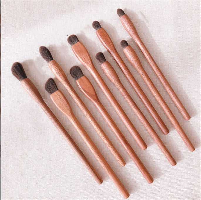 Black Walnut Makeup Brush Set Eye Shadow