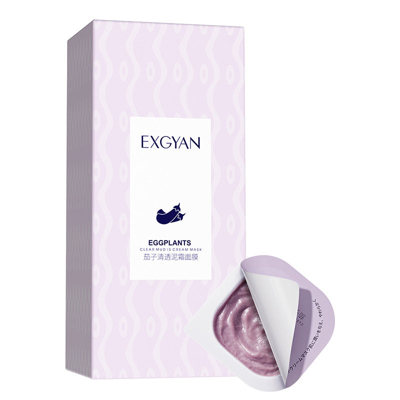 Eggplant Mask Clear Mud Cream Moisturizing Smear Mask