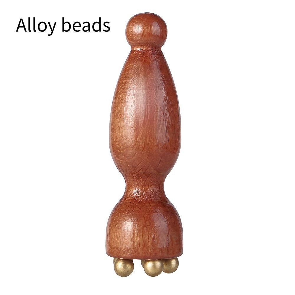 Small Lotus Pod Brass Bead Facial Massager