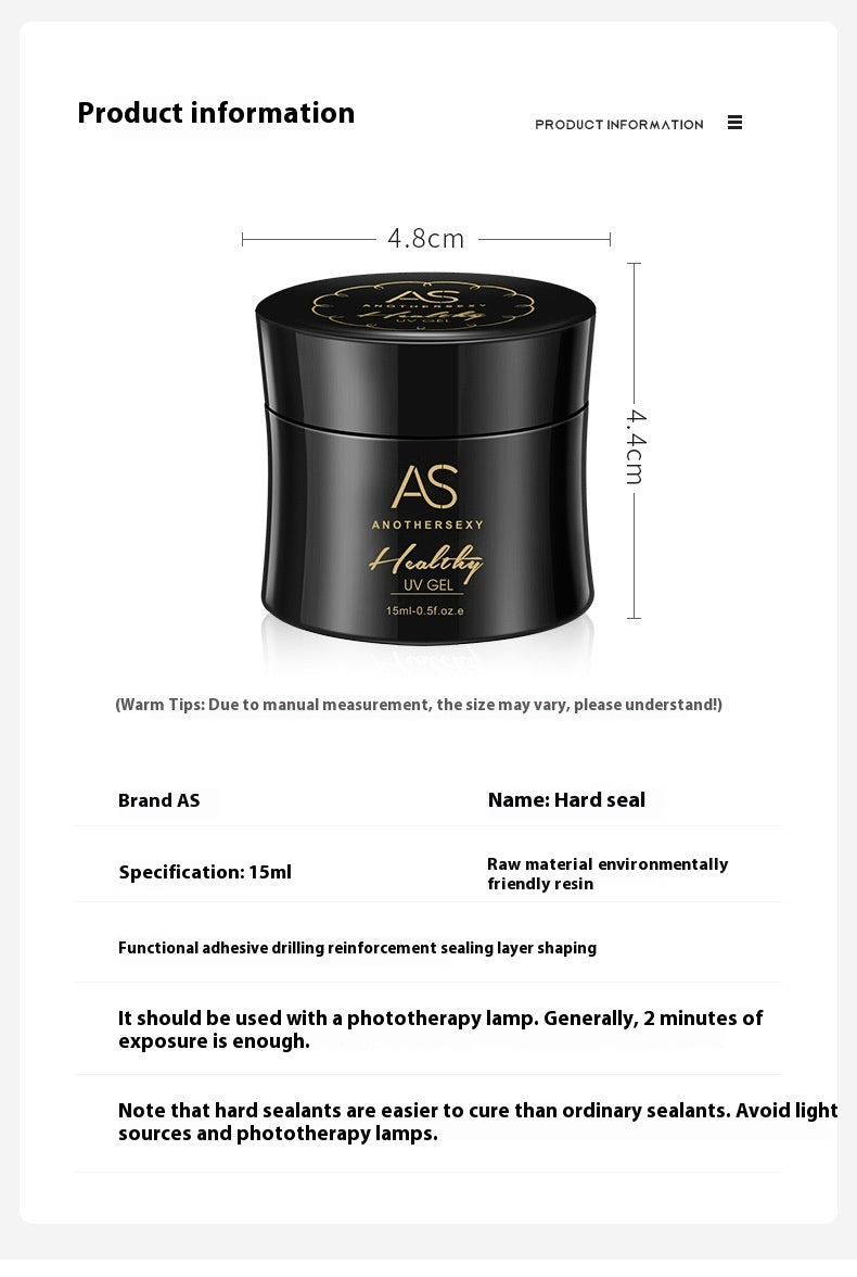 Nail Hard Non-wash Sealing Layer Ornament Polish Gel