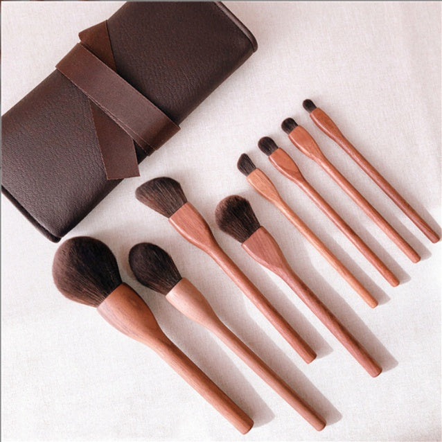 Black Walnut Makeup Brush Set Eye Shadow