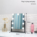 Household Desk Makeup Mirror Desktop LED Light Dressing Mirror