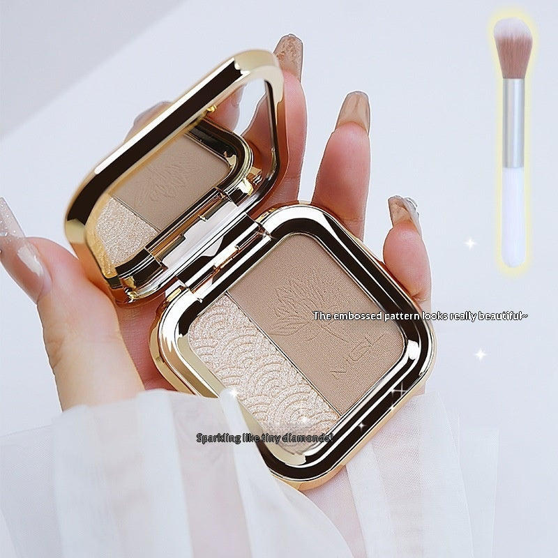 Contouring Palette 3-in-1 Face Makeup For Shading And Highlighting The Nose