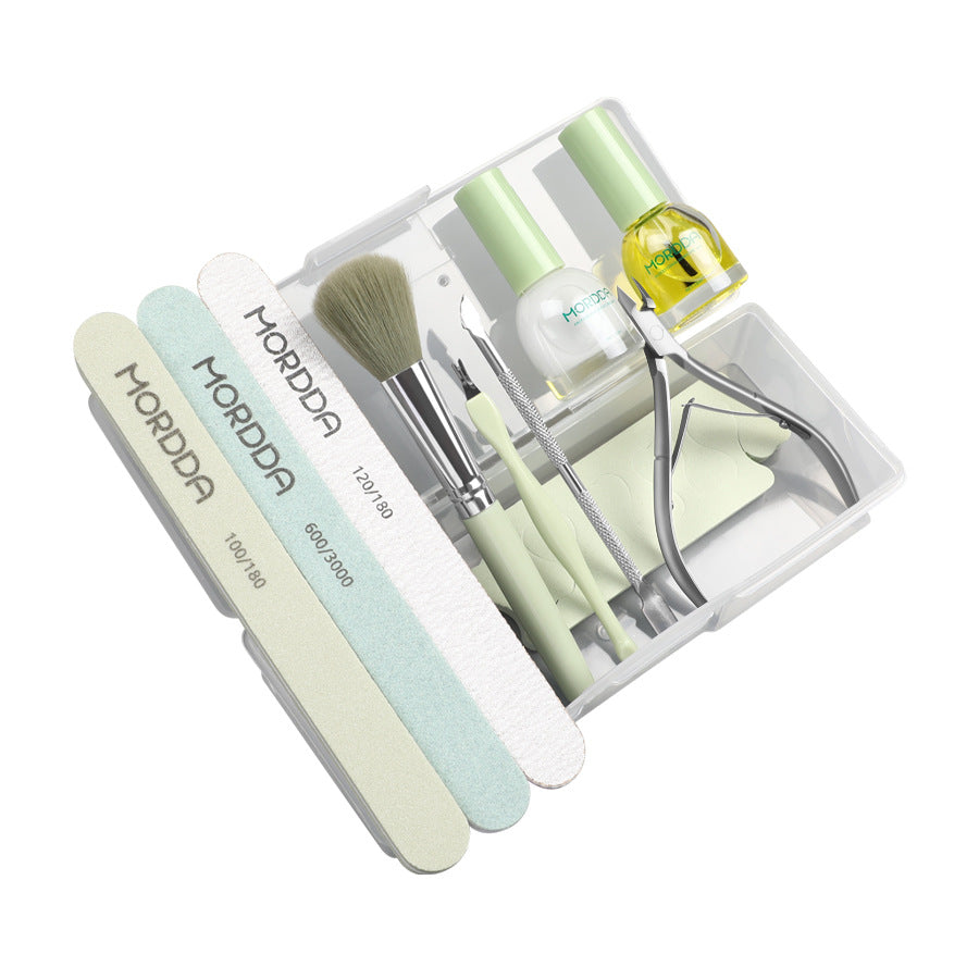 Nail Care Full Set Cuticle Nipper Steel Push Rub Polishing