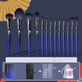 Blue Enchantress 13 Makeup Brush Set Soft Hair Professional Makeup