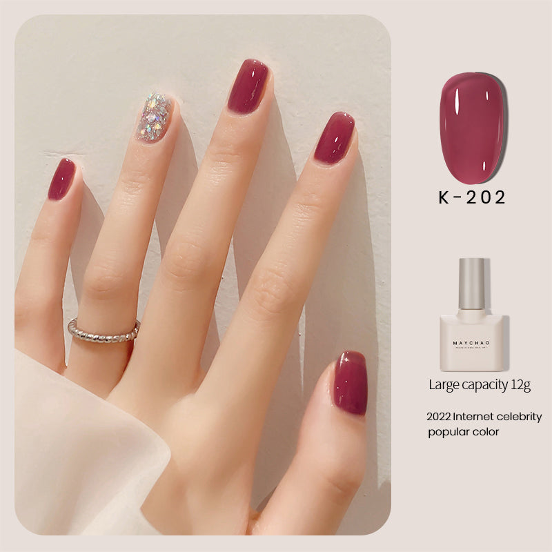 Transparent Jade Fat Ice Transparent Nude Nail Polish