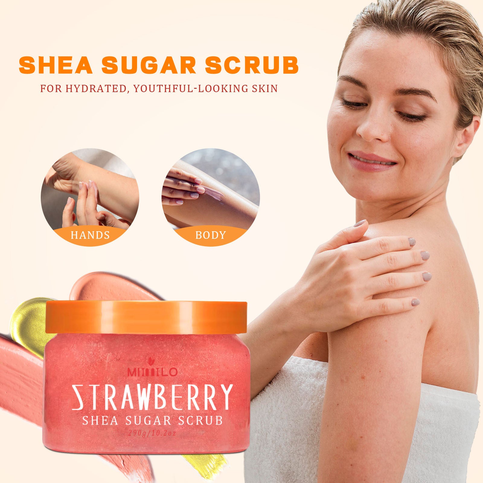 Shea Butter Body Scrub For Cleansing