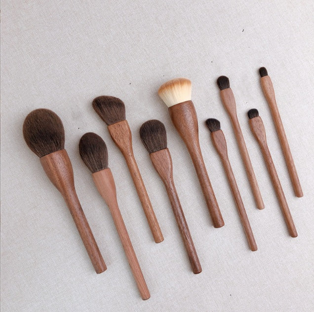 Black Walnut Makeup Brush Set Eye Shadow