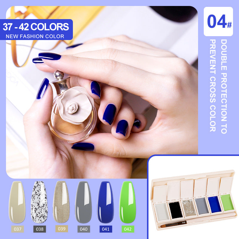 Cream Nail Polish Eye Shadow Bag