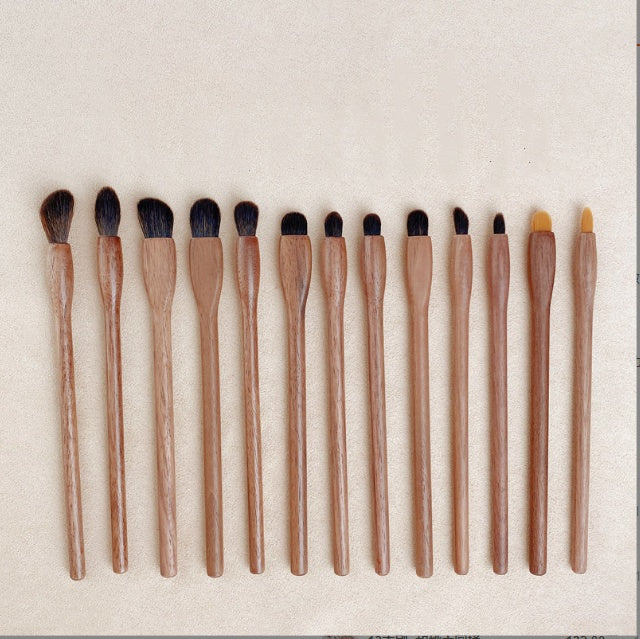 Black Walnut Makeup Brush Set Eye Shadow