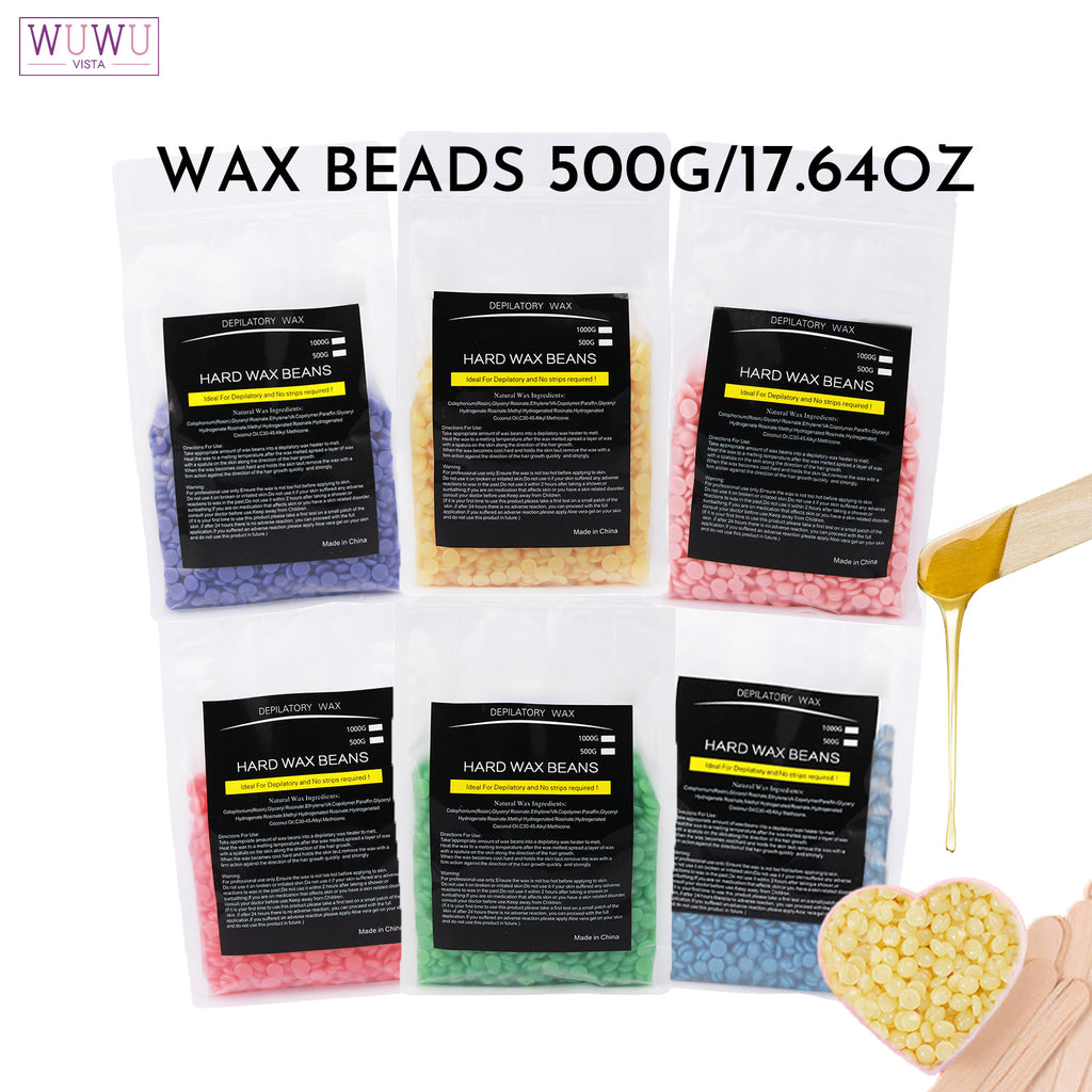 Hard Wax Beads, 1 Lb, Sensitive Skin, For Face, Body, Legs, Brazilian Bikini Wax, Pearl Beads For Wax Warmers