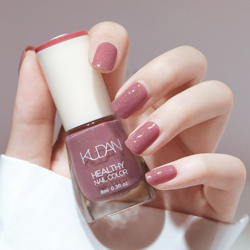 Iridescent Brightening Fine-shimmering No-bake Peel-off-free Clear Nail Polish
