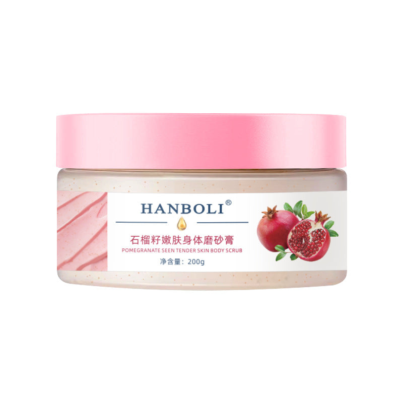 Pomegranate Seed Skin Rejuvenation Body Scrub Cream Skin Cleaning