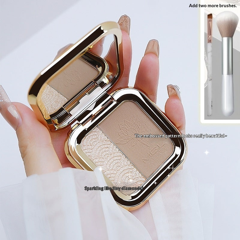Contouring Palette 3-in-1 Face Makeup For Shading And Highlighting The Nose