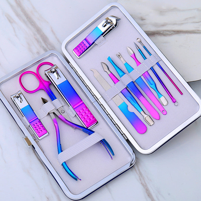 Black Stainless Steel Nail Clipper Tool Set