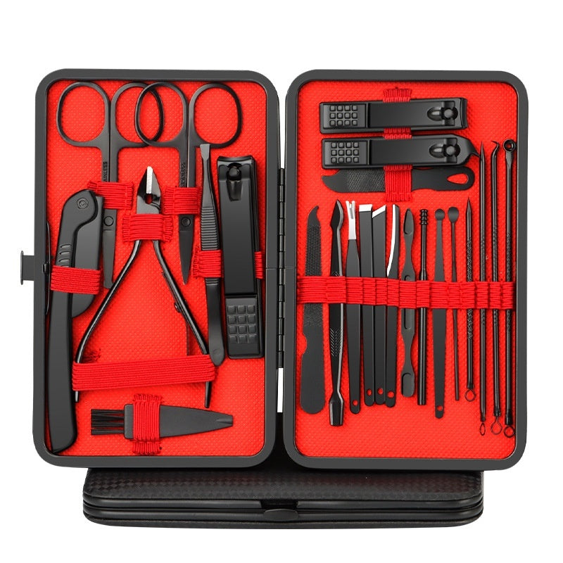 Nail Scissor Set Stainless Steel Cuticle Nipper 24-piece Set