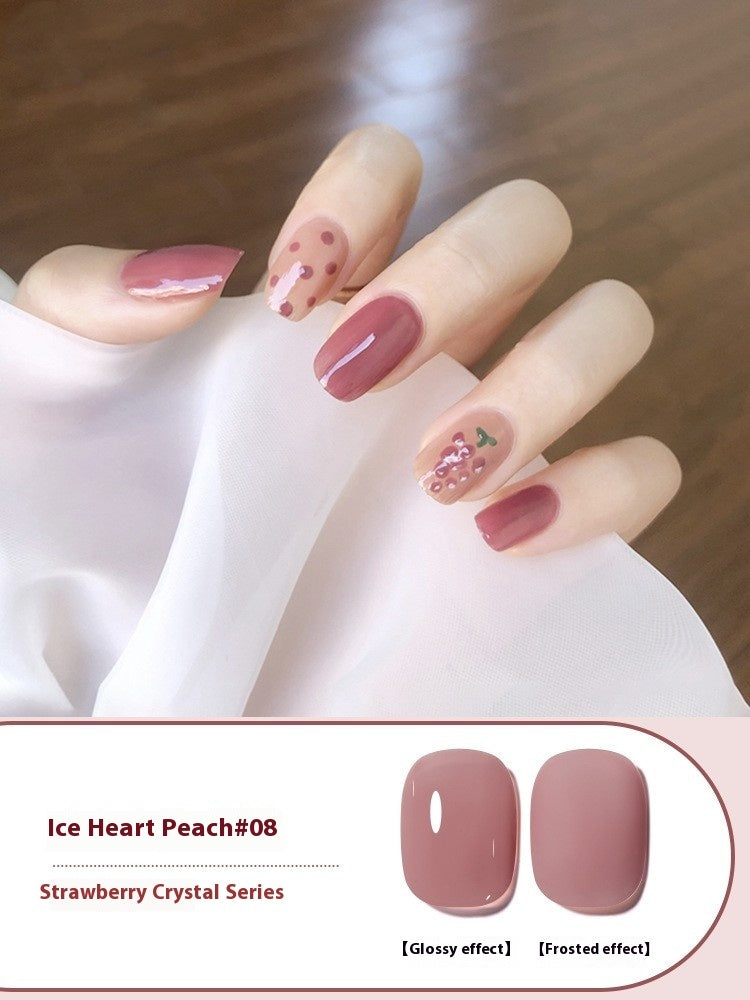 Ice Transparent Nude Color Gel Nail Polish All-match